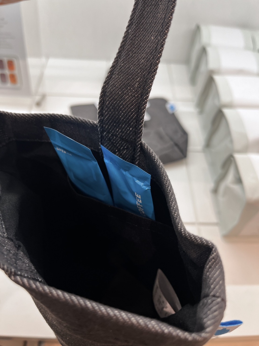Blue Bottle Coffee-迷你牛仔袋&即溶咖啡2入:圖片 3