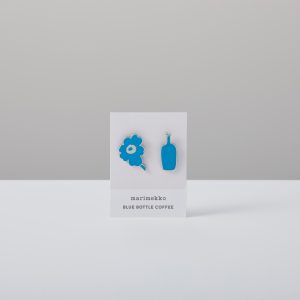 Marimekko x Blue Bottle Coffee 聯名 unikko 琺瑯別針套組